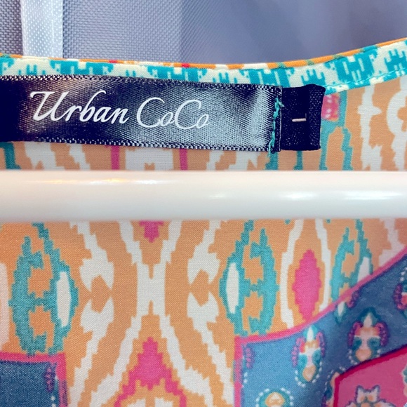 Urban Co Co dress NWOT. Never worn or washed. Smoke free silky material - Picture 5 of 7